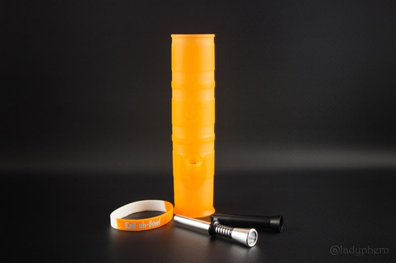 Roll-Uh-Bowl Water Pipe - Orange Sherburnt.