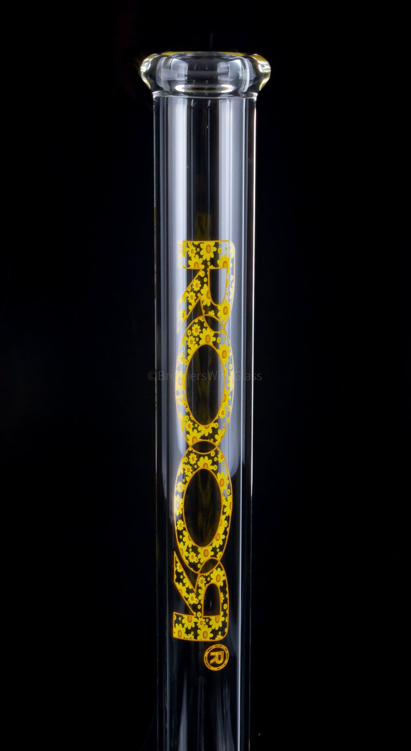 RooR Glass 22 Inch Beaker Bong - Daisy 45mm.