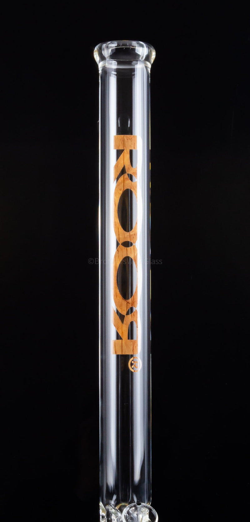 RooR Glass 22 Inch Straight Bong - Wood Grain 45mm.