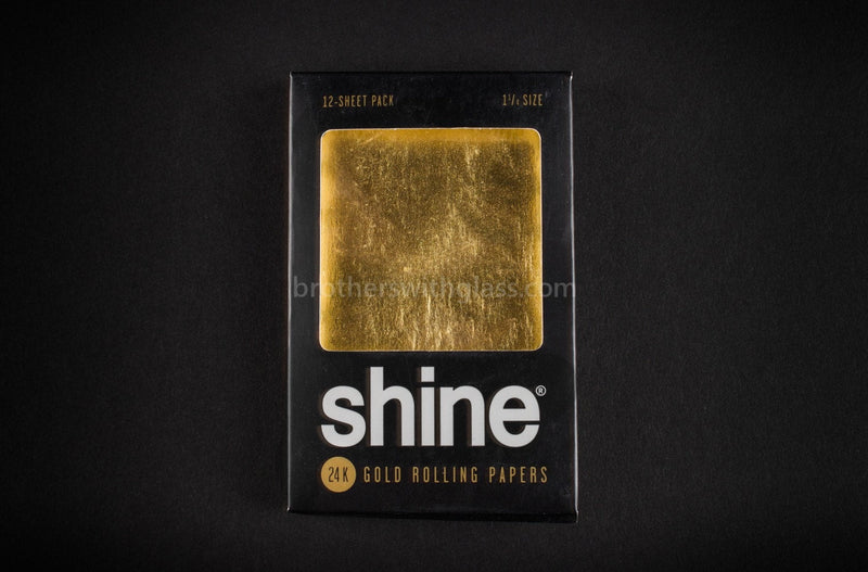 Shine 24k Gold Rolling Papers - 12 Pack.