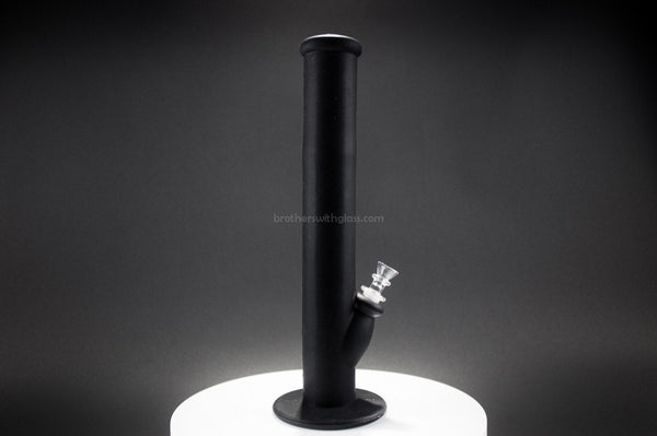 Silicone Glass Water Pipe - Black.