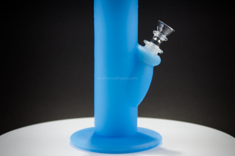 Silicone Glass Water Pipe - Blue.