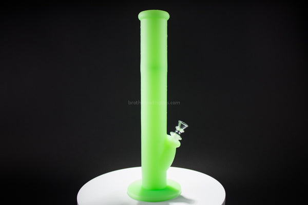 Silicone Glass Water Pipe - Glow in the dark.
