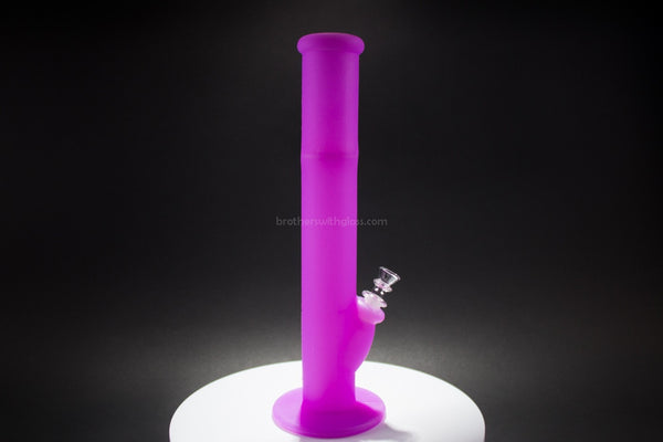 Silicone Glass Water Pipe - Purple.