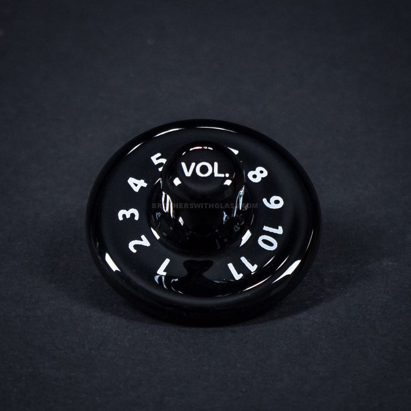 Skar Glass Volume Knob Directional Carb Cap - Black.