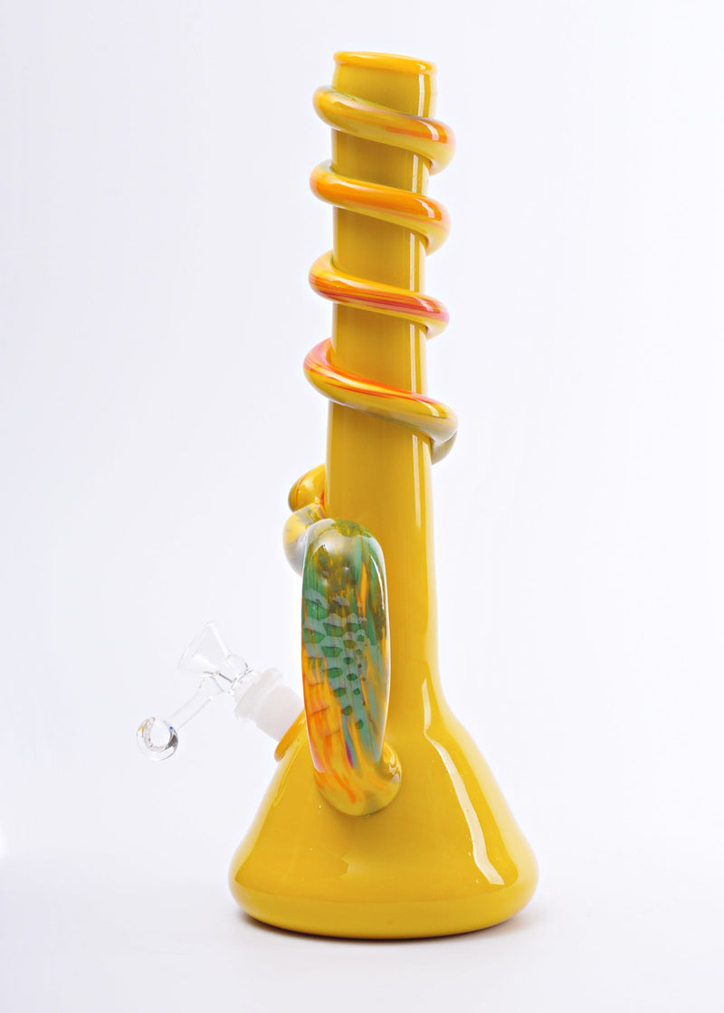 Special K Soft Glass Colorful Frit Growler Bong with Handle - Large Special K