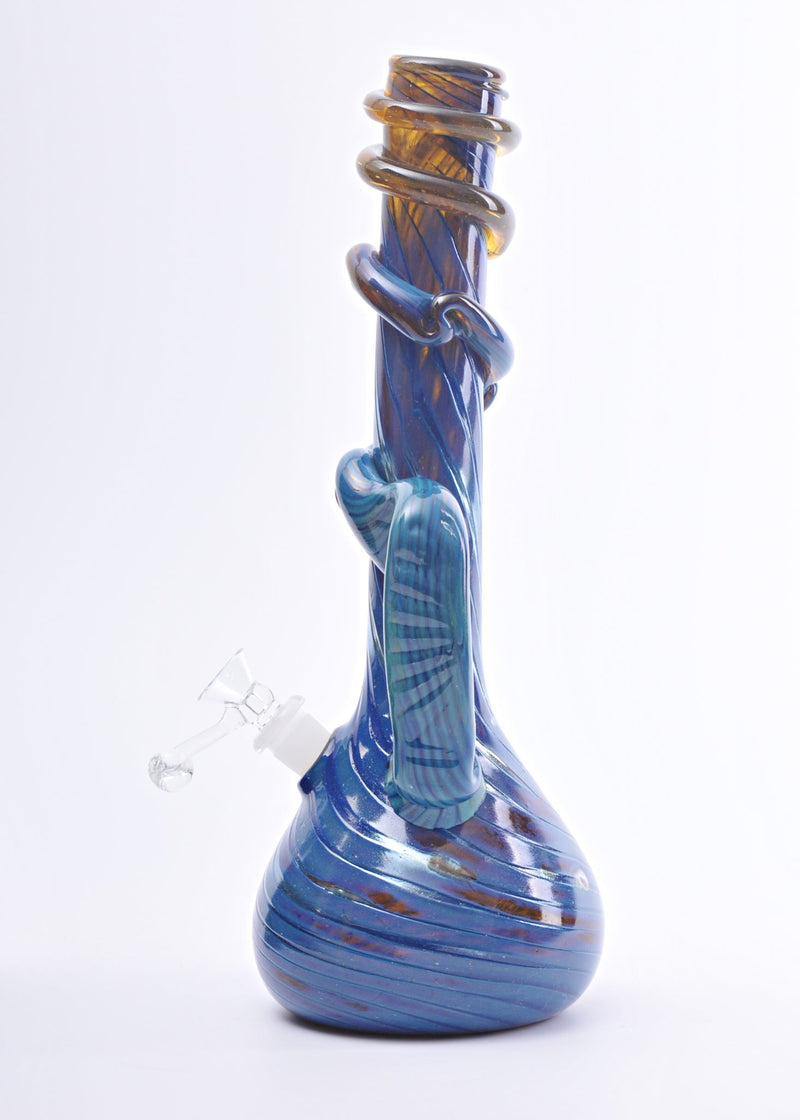 Special K Soft Glass Colorful Frit Growler Bong with Handle - Large Special K