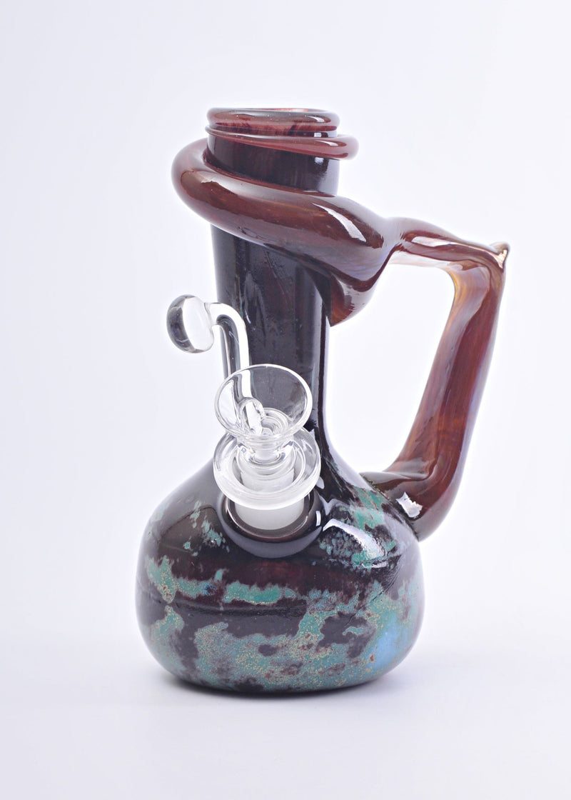 Special K Soft Glass Colorful Frit Growler Bong with Handle - Small Special K
