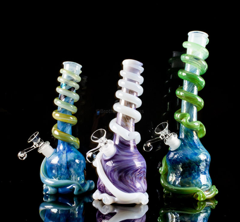 Special K Soft Glass Fullly Worked Bell Style Wrapped Bong - Variations.