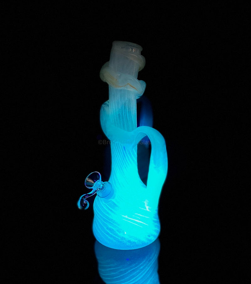 Special K Soft Glass Glow In The Dark Growler Bong with Handle.