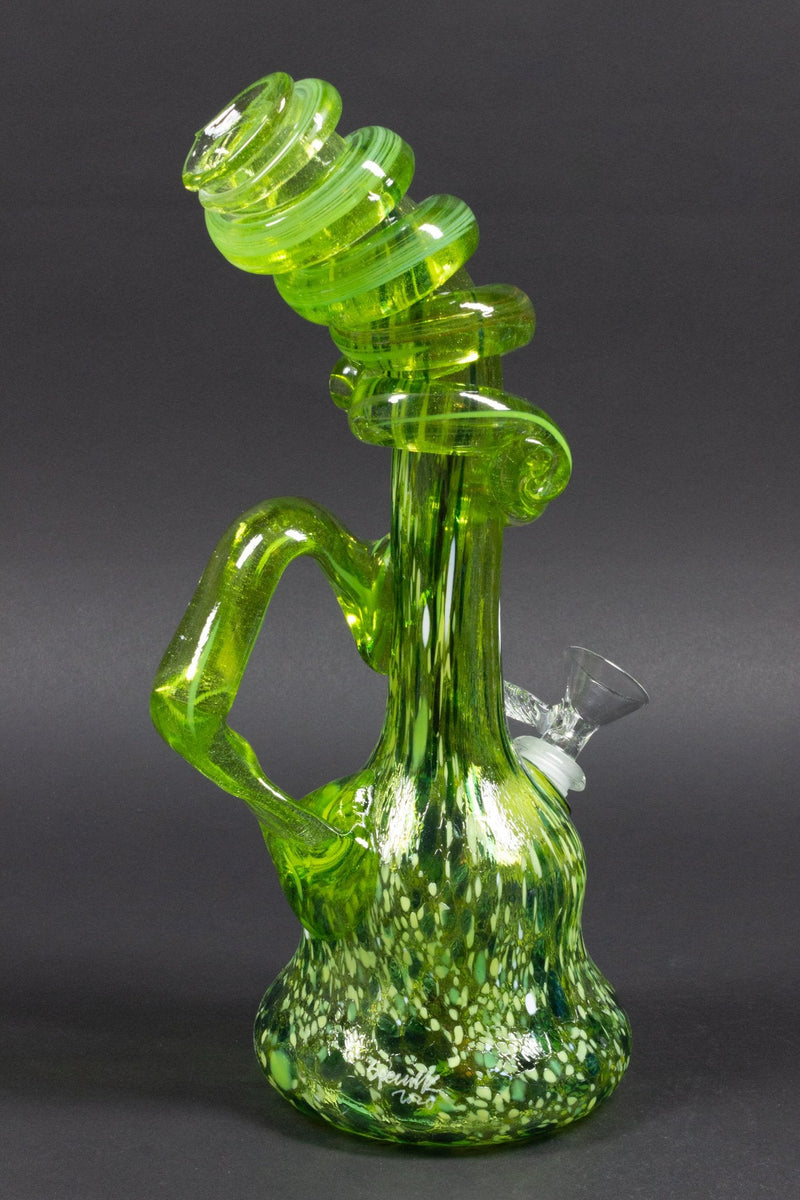 Special K Soft Glass Green Growler Bong.