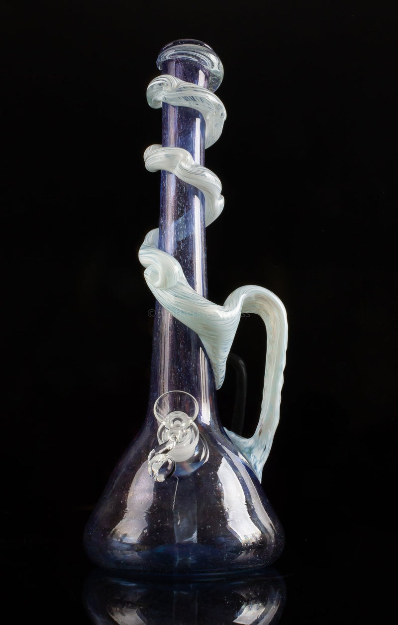 Special K Soft Glass Oregon Sky Growler Beaker Bong With Handle.