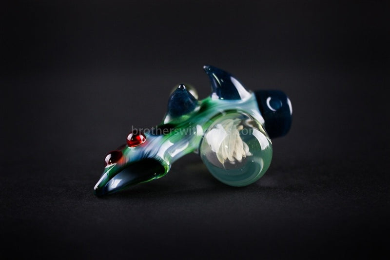 Spiked Dragon Tail Marble Glass Pendant.