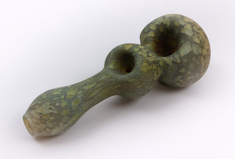Stone Tech Glass Double Trouble Stone Spoon Hand Pipe.