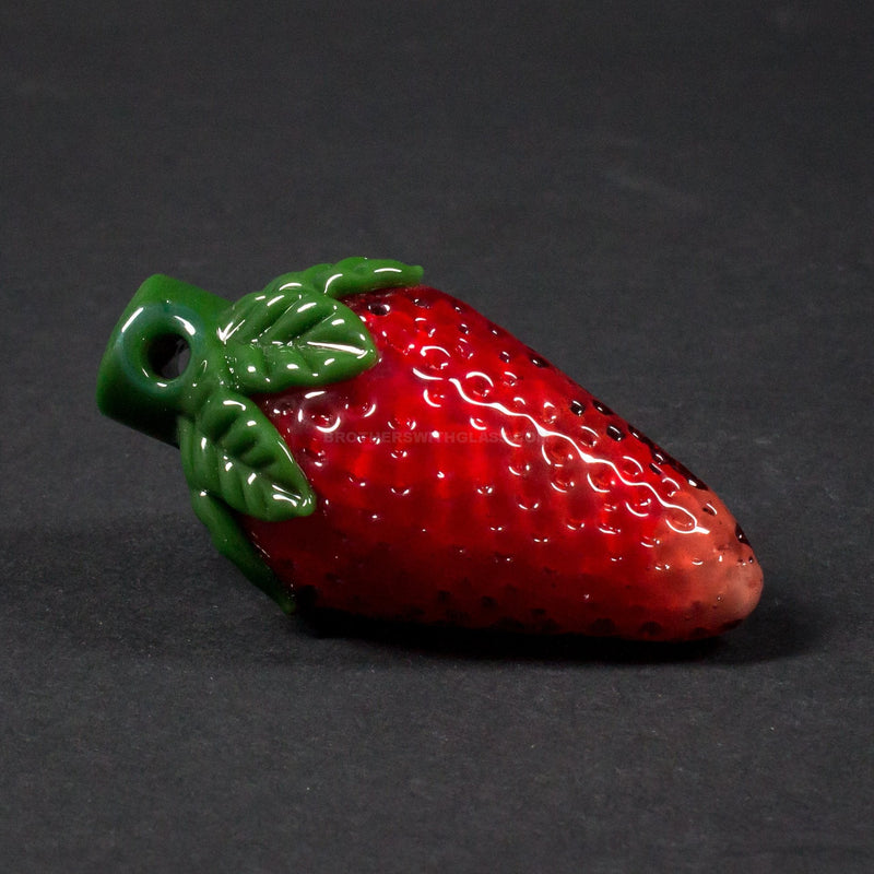 Strawberry Glass Red Strawberry Pendant.