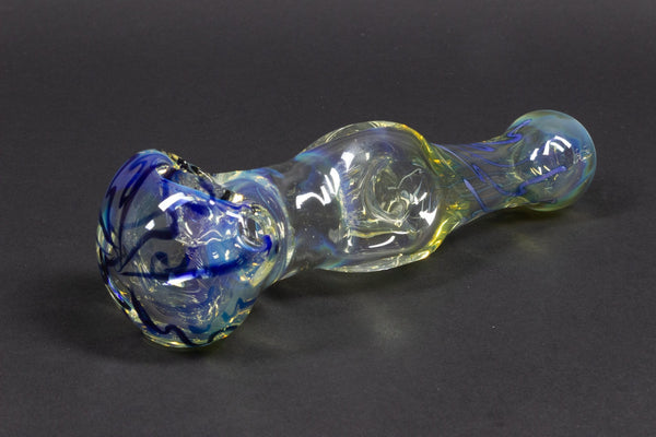 Tim Berg Glass Fumed Triple Donut Hand Pipe.