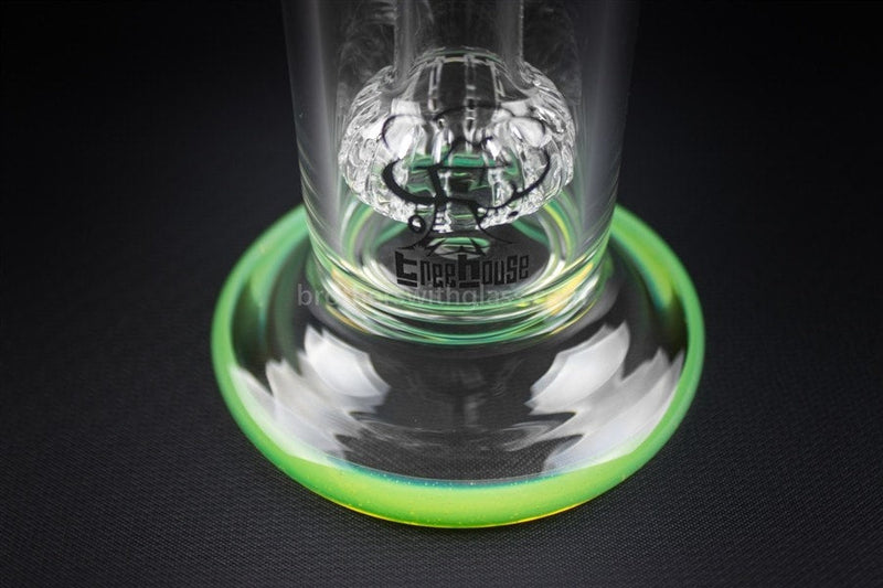 Treehouse Glass Color Wrap Gridded Showerhead Bubbler Water Pipe - Slyme.