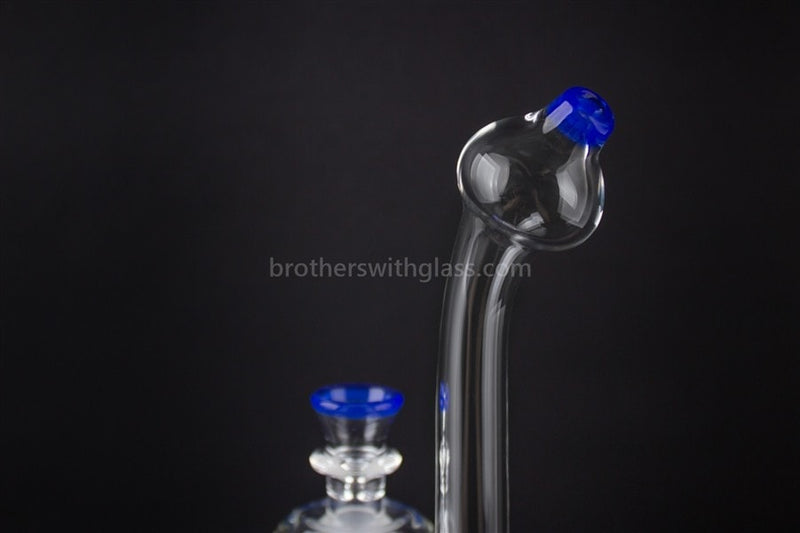 Treehouse Glass Color Wrap Showerhead Bubbler Water Pipe - Blue Cheese.
