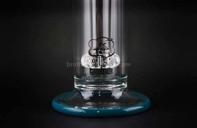 Treehouse Glass Color Wrap Showerhead Bubbler Water Pipe - Teal.