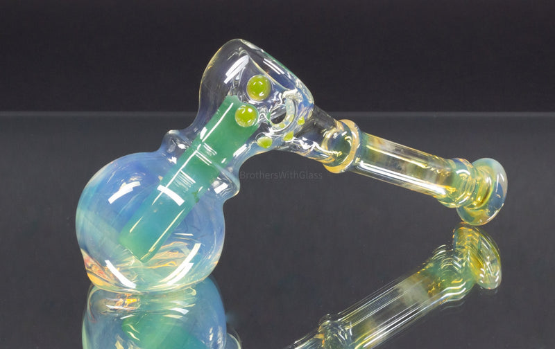 Trill Glass Fumed Colored Hammer Bubbler.