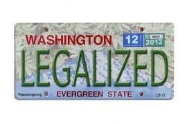 Washington Legalized License Plate Sticker.