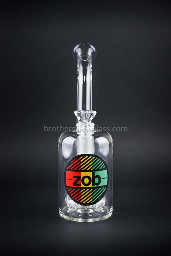 Zob Glass 10 In Wubbler Flat Disc Water Pipe.