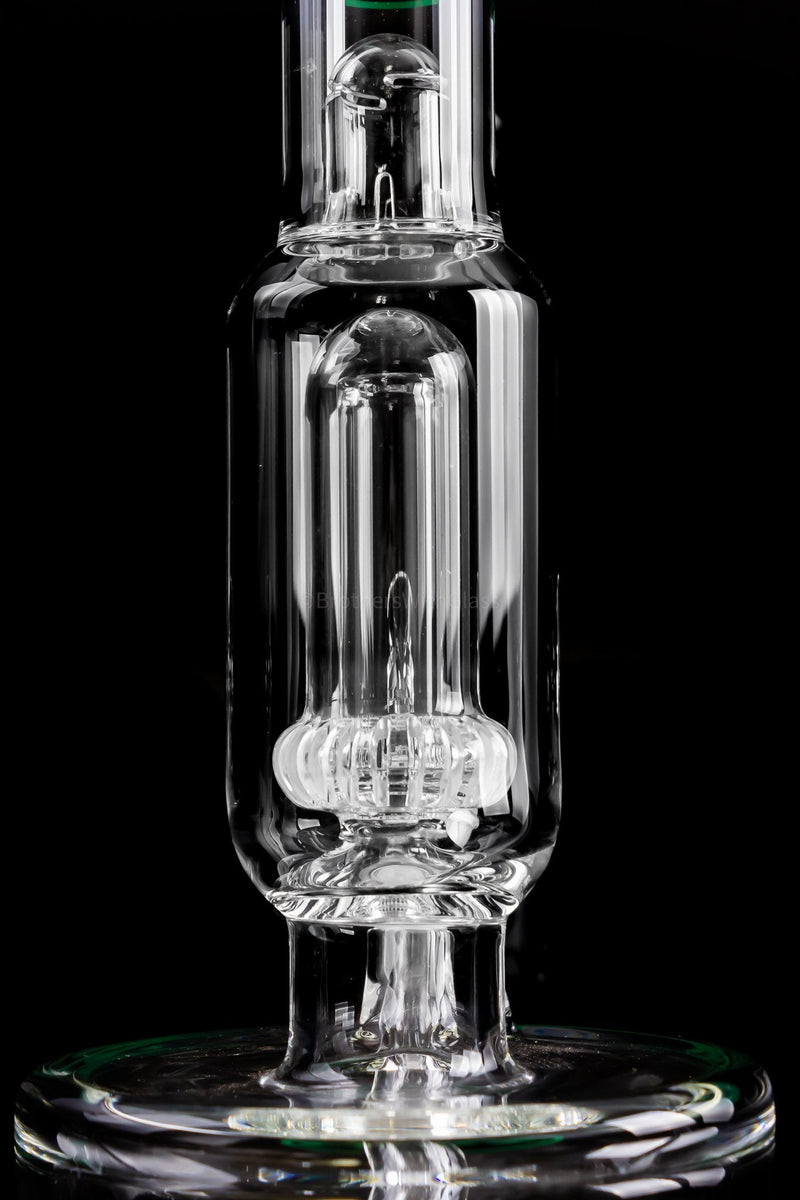 Zob Glass 110mm Can Gridded Downstem to UFO Perc Bong.