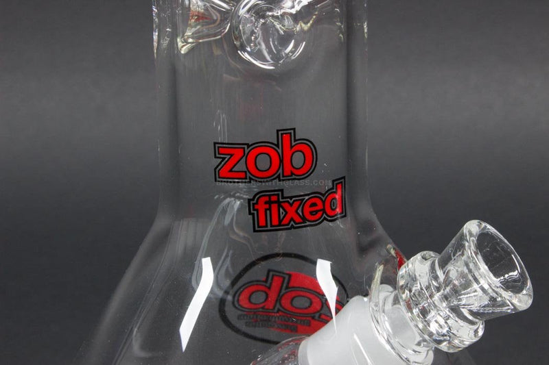 Zob Glass 14 inch Fixed Flat Disc Beaker Bong.