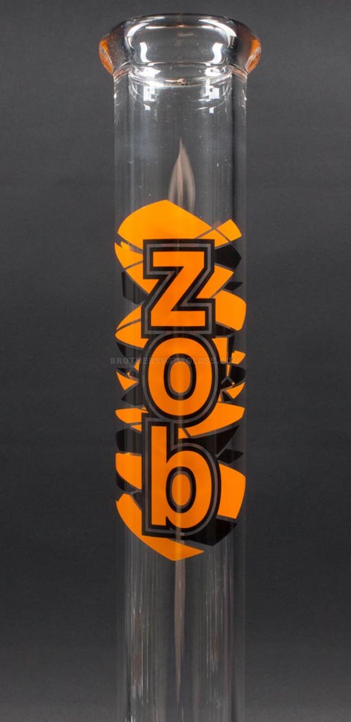 Zob Glass 14 inch Fixed Flat Disc Straight Bong.