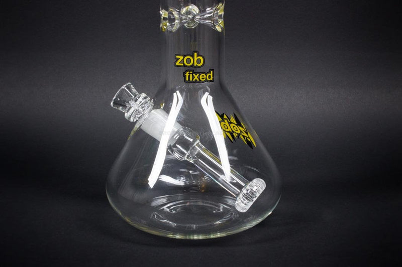 Zob Glass 18 inch Fixed Showerhead Beaker Bong.